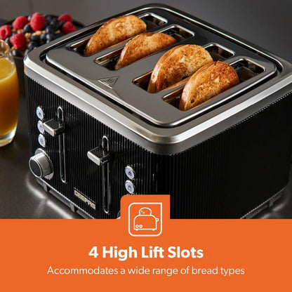 Geepas GEEPAS Arcus 4 Slice Toaster GBT36571UK-BK (Black)