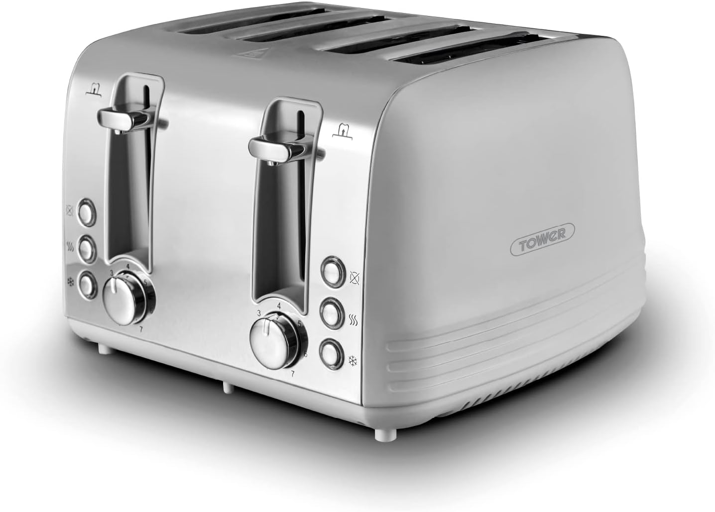 Tower Ash 4 Slice Grey Toaster T20081GRY