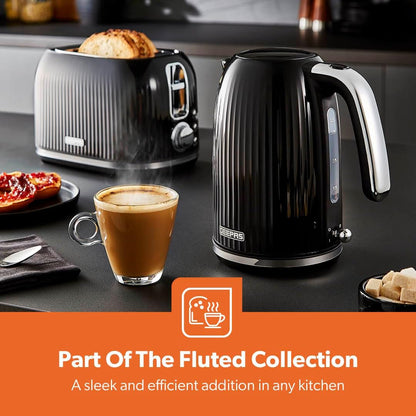GEEPAS Fluted Kettle GK38068UK-BK (Black)