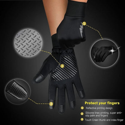 Winter Thermal Gloves Touch-Screen Warm Unisex (Adults Large)