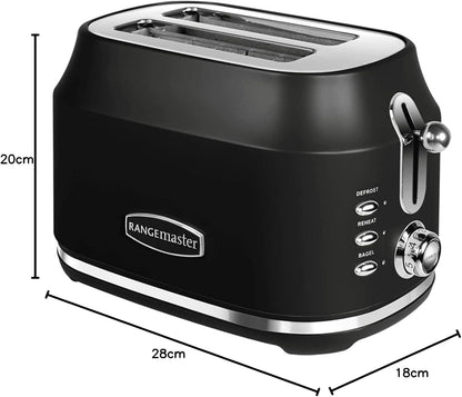Rangemaster Classic 2 Slice Toaster RMCL2S201BK (Matt Black)