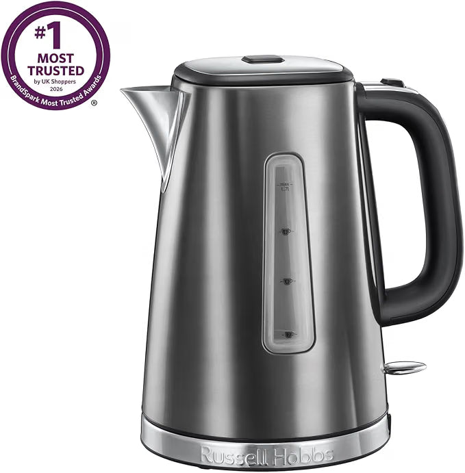 Russell Hobbs Russell Hobbs Luna Kettle & 2 Slice Toaster Kitchen Set (Grey)
