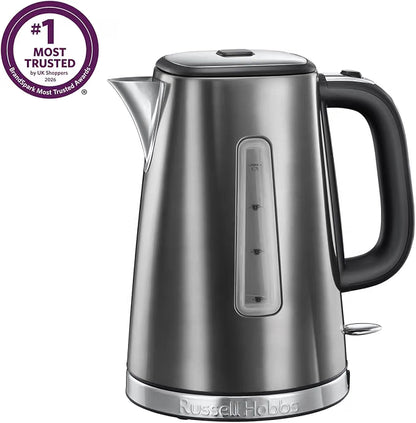 Russell Hobbs Russell Hobbs Luna Kettle & 2 Slice Toaster Kitchen Set (Grey)
