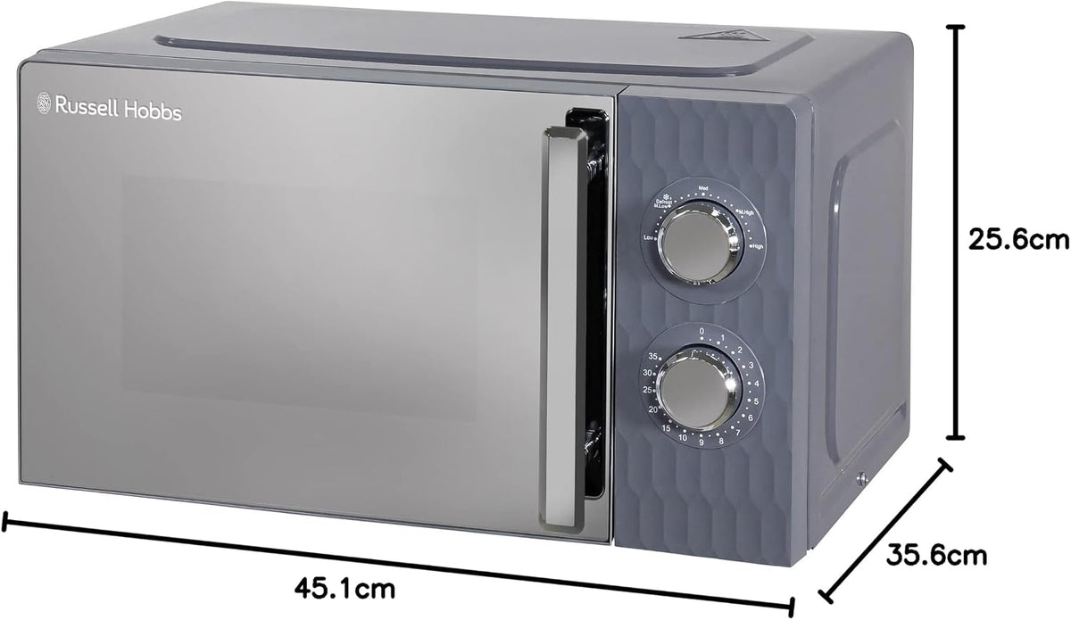 Russell Hobbs Honeycomb 17L 700W Manual Microwave RHMM715G (Grey)