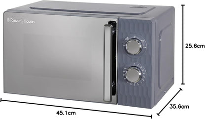 Russell Hobbs Honeycomb 17L 700W Manual Microwave RHMM715G (Grey)