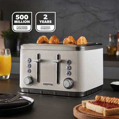 GEEPAS Arcus 4 Slice Toaster GBT36571UK-WT (White)