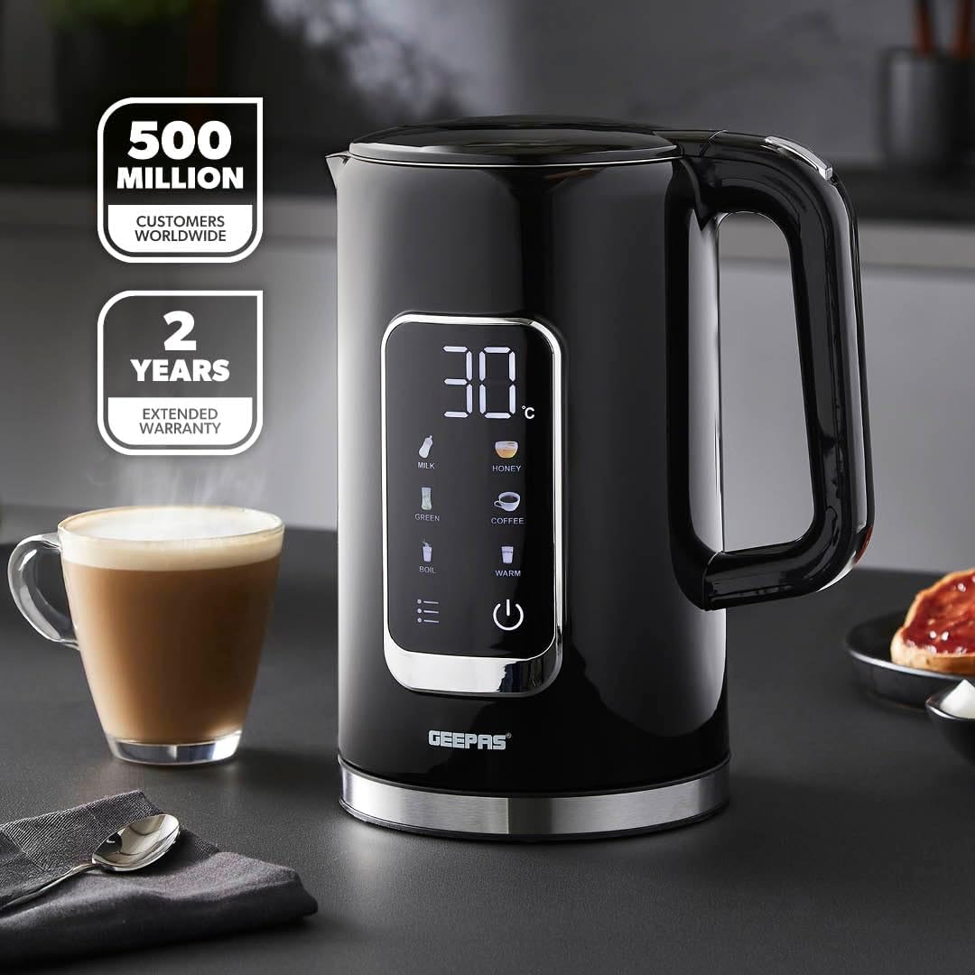 GEEPAS Digital Electric Kettle GK38071UK-BK (Black)