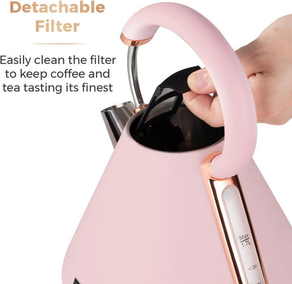 Tower Cavaletto Pyramid Kettle Metal T10044PNK (Marshmallow Pink)