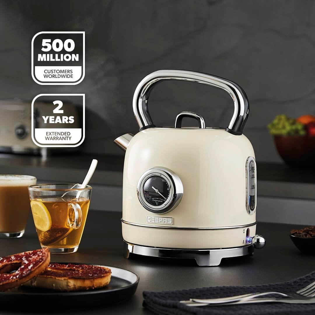 GEEPAS Retrovive Kettle GK38074UK-CR (Cream)