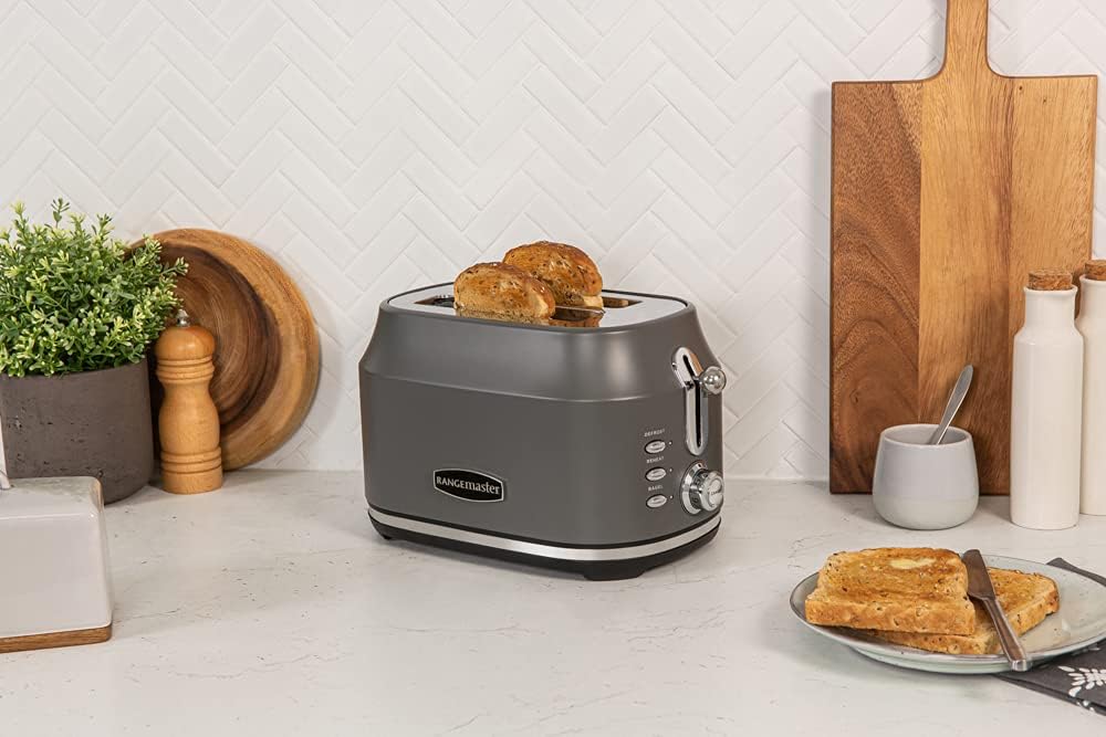 Rangemaster Classic 2 Slice Toaster RMCL2S201GY (Matt Slate Grey)