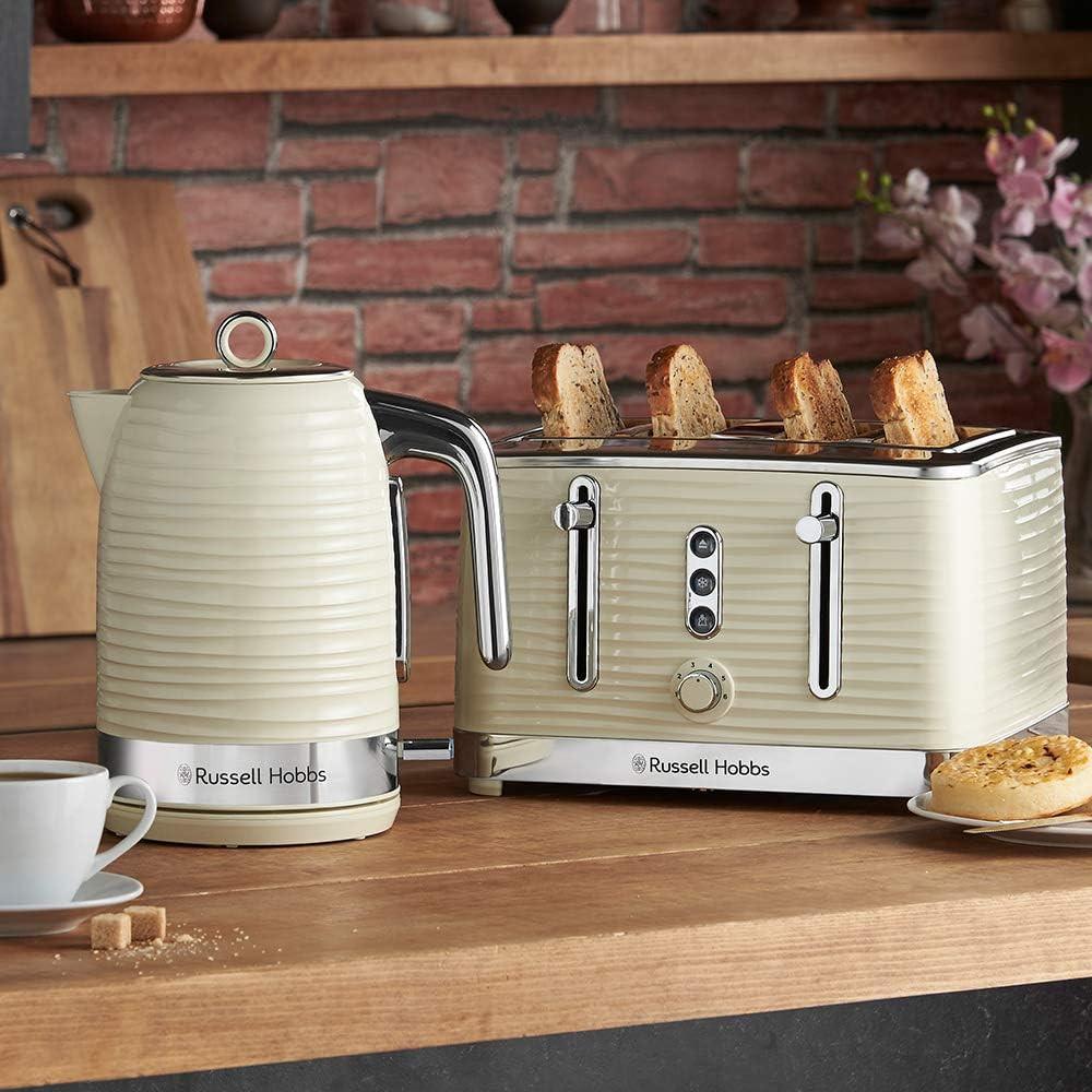 Russell Hobbs Inspire 4 Slice Toaster 24384 (Cream).
