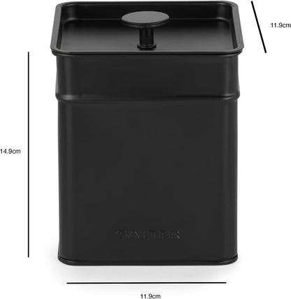 Salter Kuro Countertop Storage Set, Bread Bin & 3 Canisters BW126141EU7 (Matte Black)