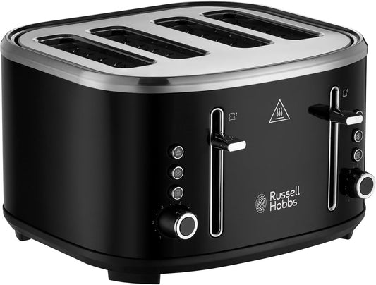 Russell Hobbs Stylevia 4 Wide Slot Toaster 26292 (Black)