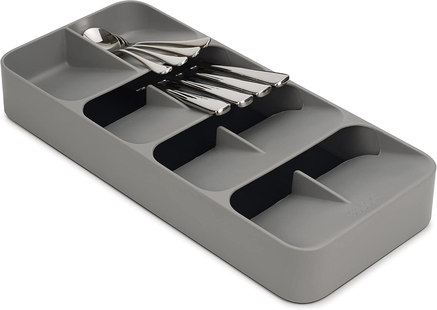Joseph Joseph Grey DrawerStore Large Compact Cutlery Organiser 85152 - Vibe Home
