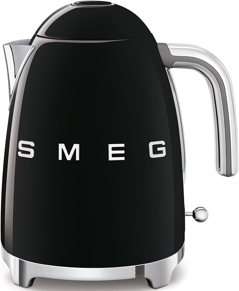 Smeg Retro Style Black Kettle KLF03BLUK