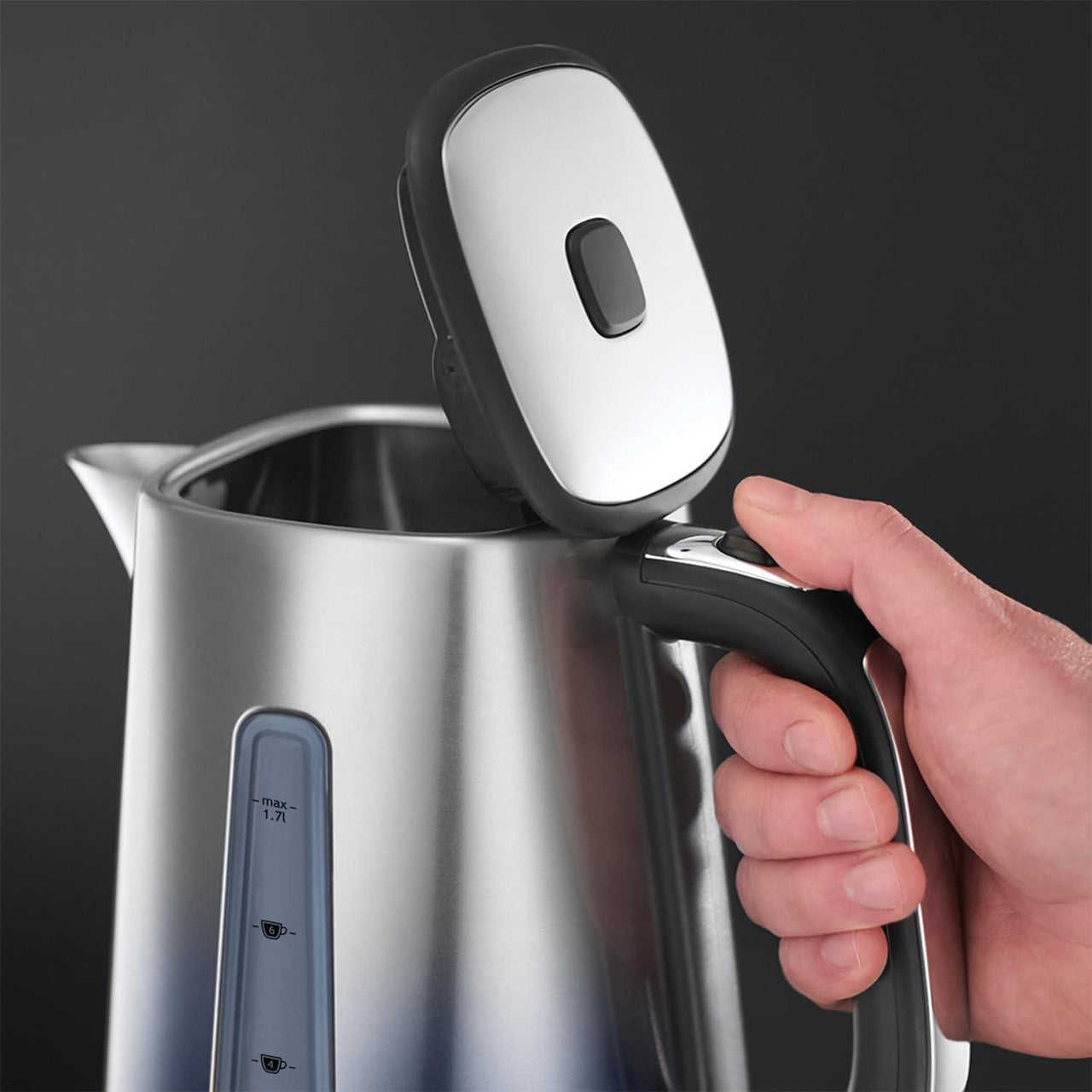 Russell Hobbs Eclipse Jug Kettle & 4 Slice Toaster Kitchen Set (Midnight Blue) - Vibe Home