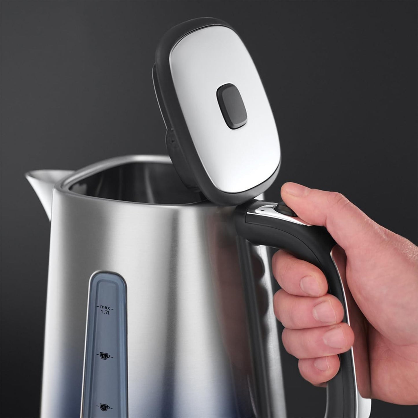Russell Hobbs Eclipse Jug Kettle & 4 Slice Toaster Kitchen Set (Midnight Blue) - Vibe Home