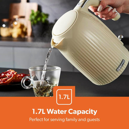 GEEPAS Fluted Kettle GK38068UK-CR (Cream)