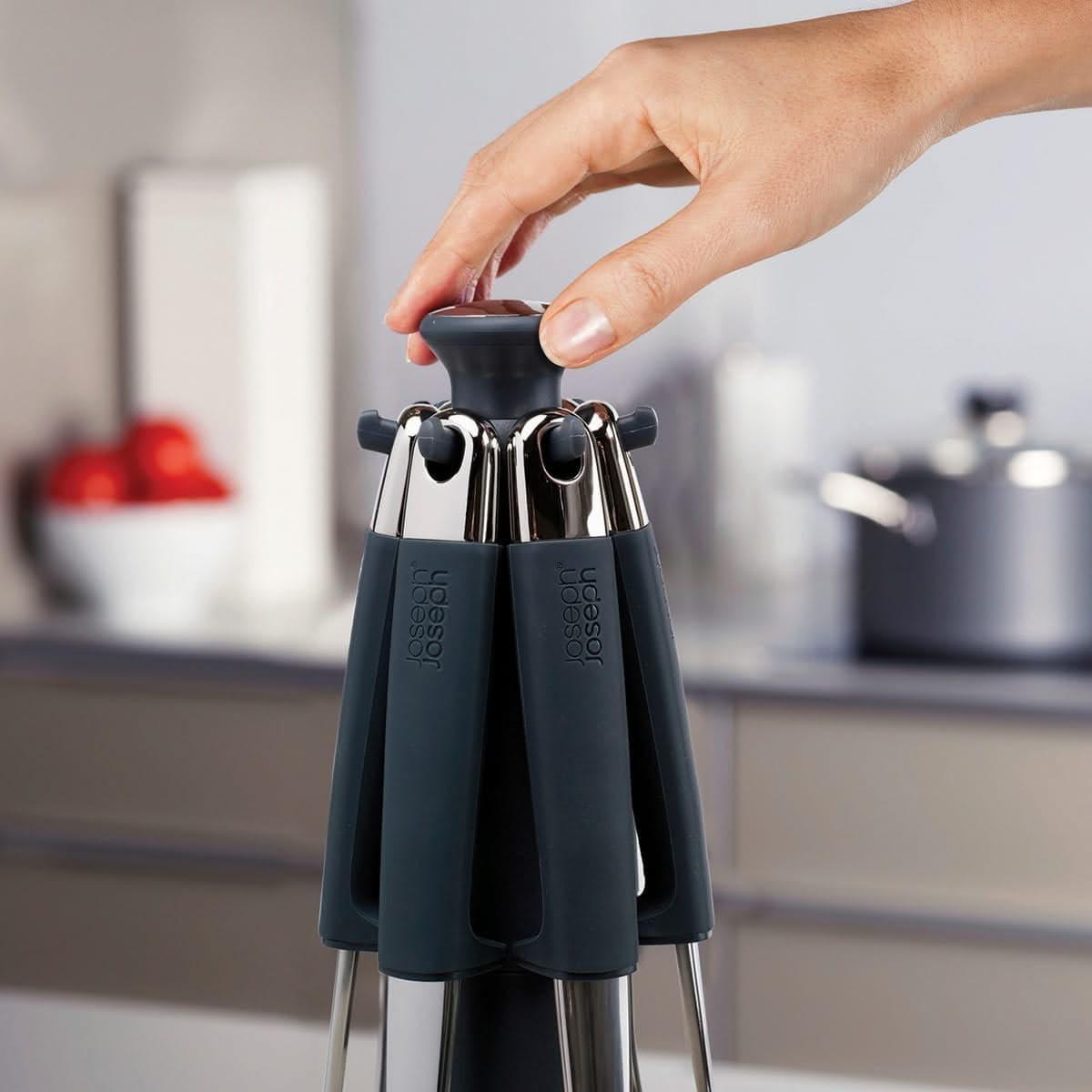 Joseph Joseph Elevate Stainless Steel Kitchen Tools 6-Piece Utensil Set 95029 - Vibe Home