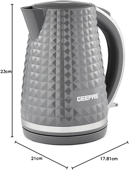 GEEPAS Argyle Kettle GK38056UK-GR (Grey)