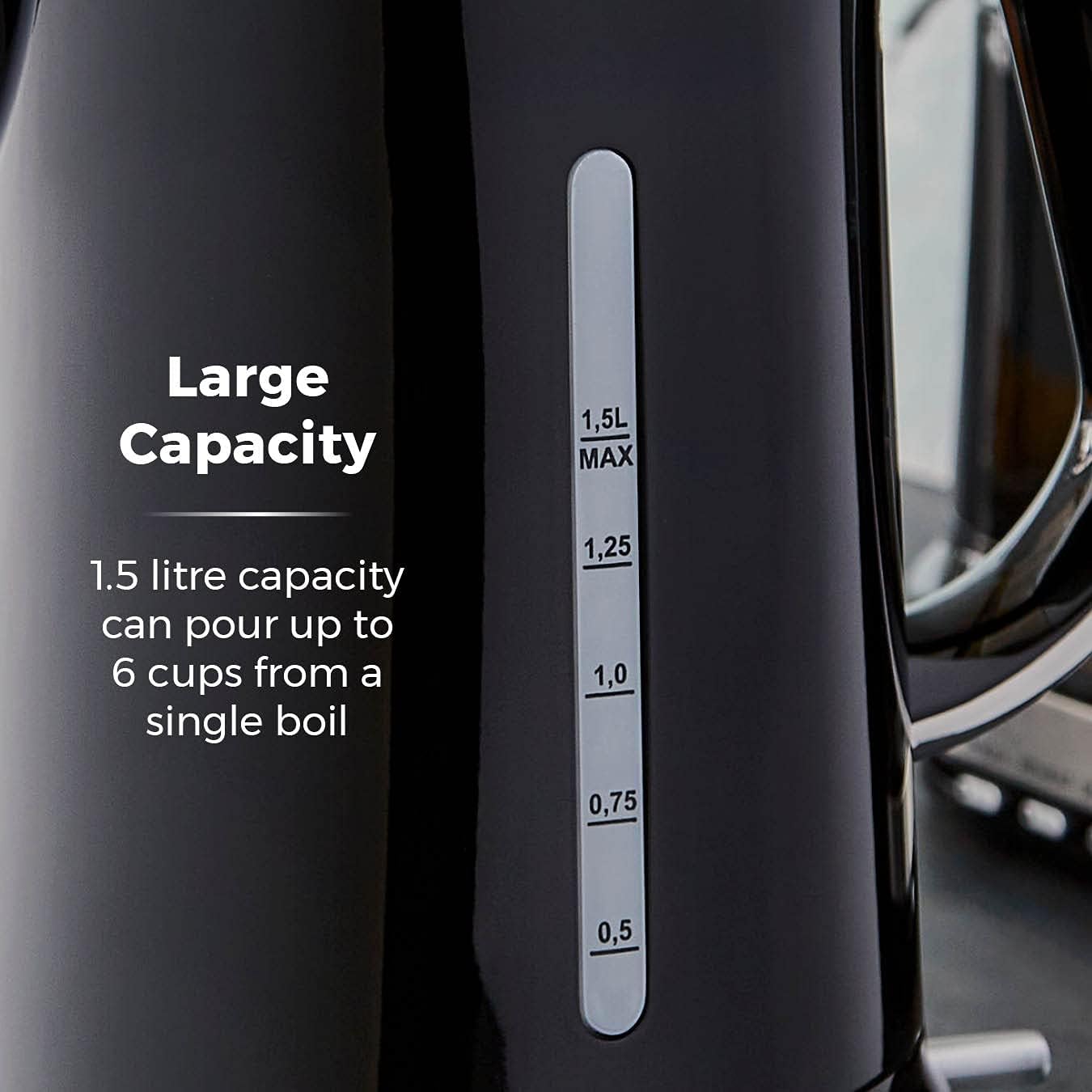 Tower Belle Black Kettle Rapid Boil T10049NOR