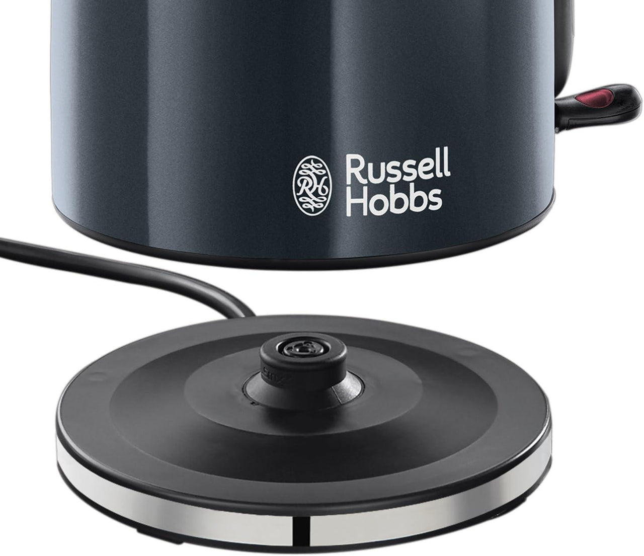 Russell Hobbs Colours Cordless Kettle with Black Handle 20414 (Grey)
