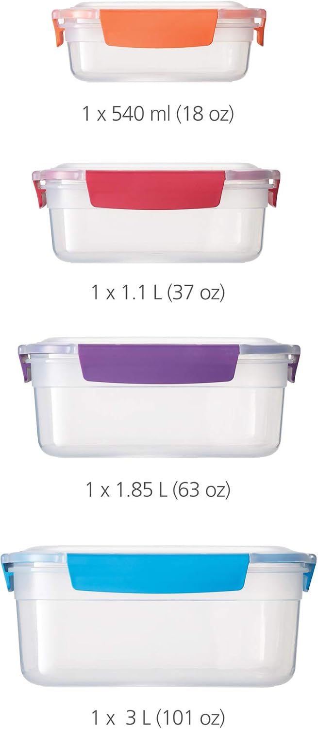 Joseph Joseph Nest Food Storage Container Set 4 Piece (Multicolour)
