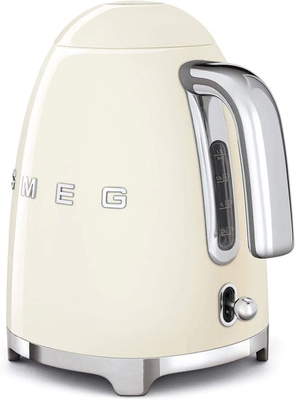 SMEG Retro Kettle & 4 Slice Toaster Kitchen Set - Cream