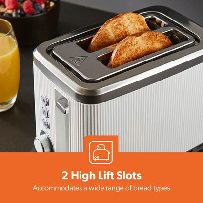 GEEPAS Arcus 2 Slice Toaster GBT36570UK-WT (White)