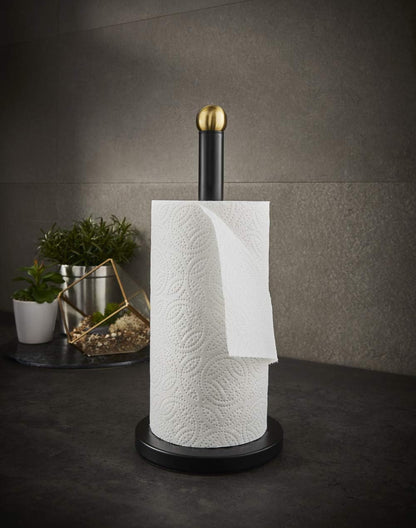 Swan Gatsby Kitchen Roll Towel Pole Holder SWKA17521BLKN Black & Gold