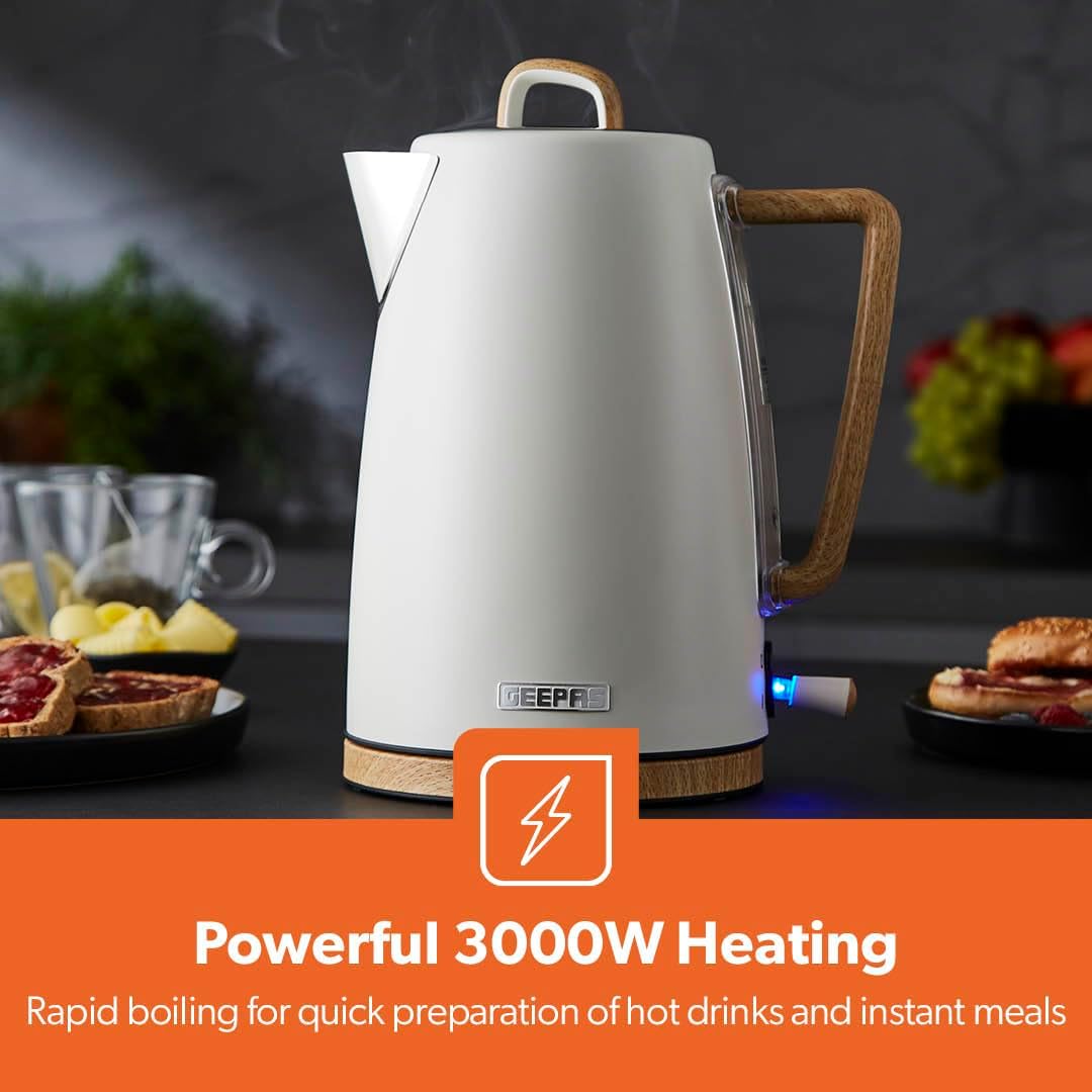 GEEPAS NordiQ Kettle 3000W GK38072UK-CR (Cream)