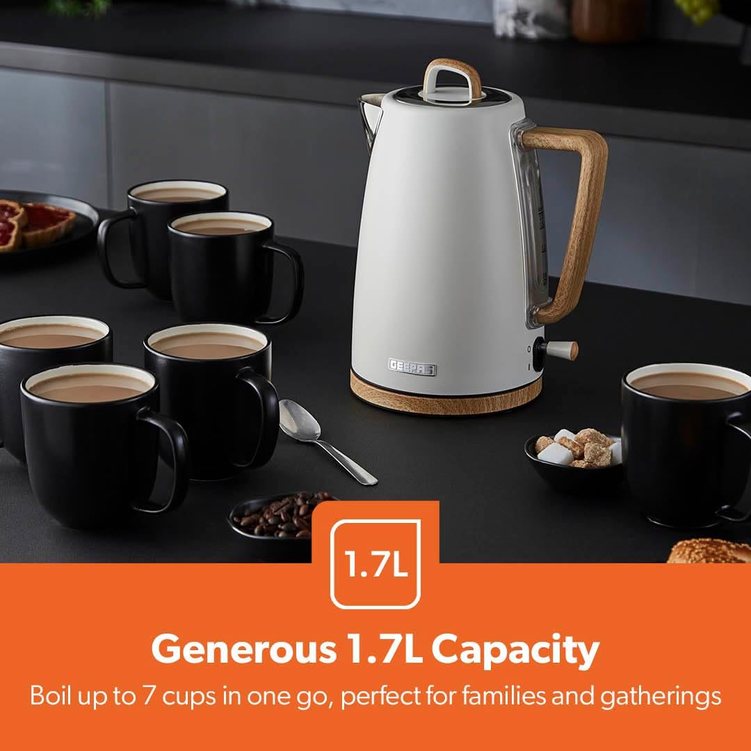 GEEPAS NordiQ Kettle 3000W GK38072UK-CR (Cream)