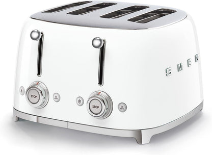 SMEG White Kettle & Toaster Set Kitchen Bundle