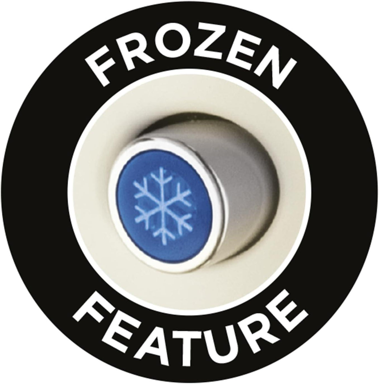 Cream 4-slice toaster frozen feature snowflake control button
