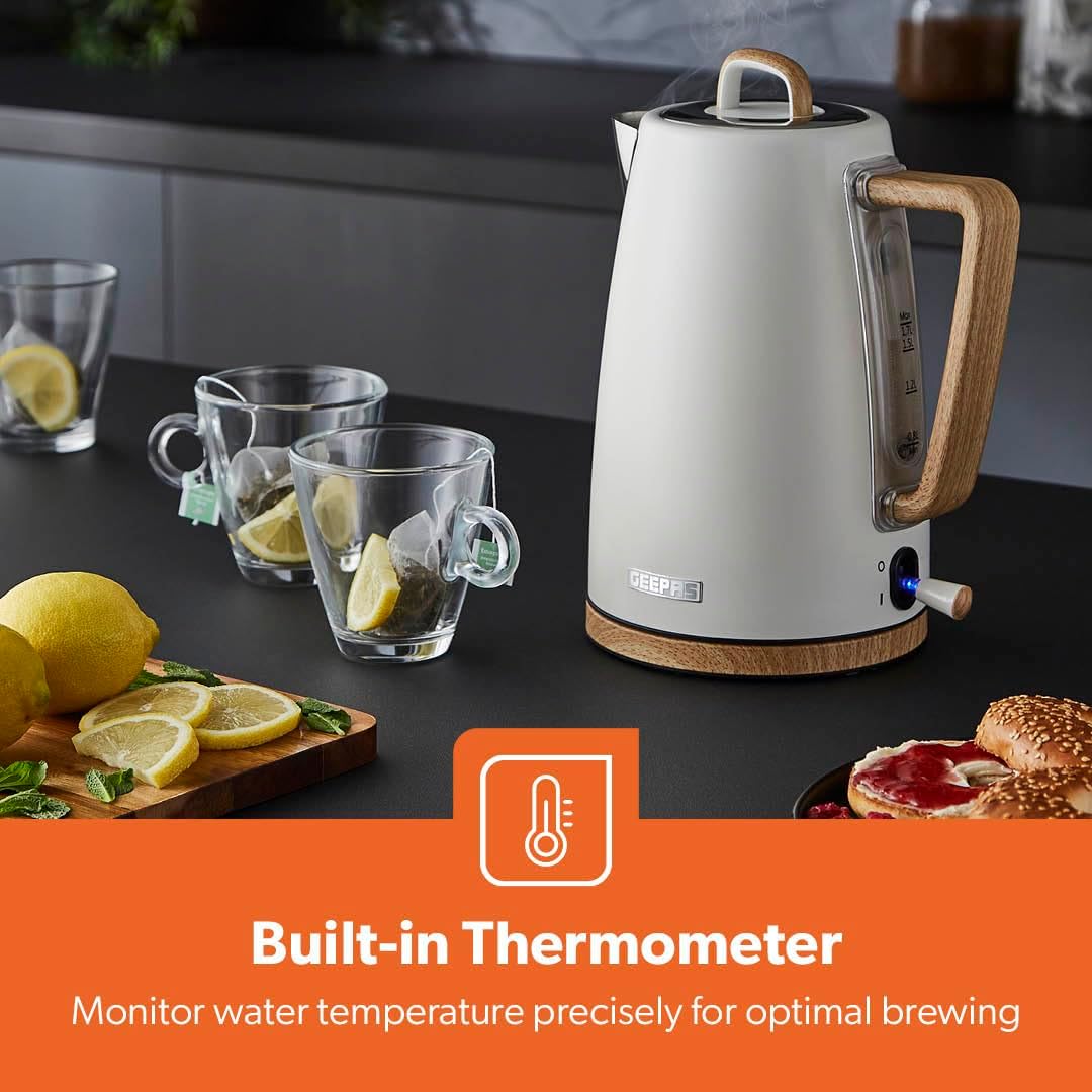 GEEPAS NordiQ Kettle 3000W GK38072UK-CR (Cream)
