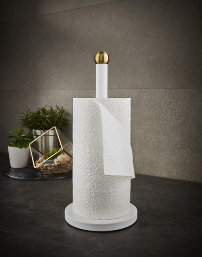 Swan Gatsby Kitchen Towel Pole Holder SWKA17521WHTN White & Gold