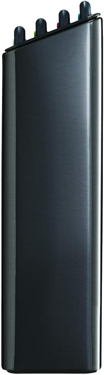 Joseph Joseph Folio 4-Piece Colour-Coded Chopping Board Set, Steel Slimline Case, Large, Carbon Black