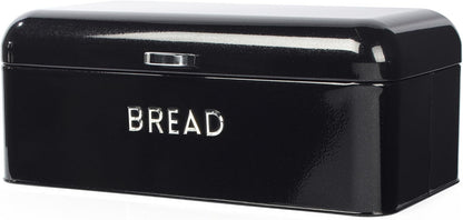 Salter Boston Kettle, 4 Slice Toaster, Bread Bin & Canisters Kitchen Set (Black)