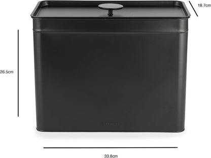 Salter Kuro Countertop Storage Set, Bread Bin & 3 Canisters BW126141EU7 (Matte Black)