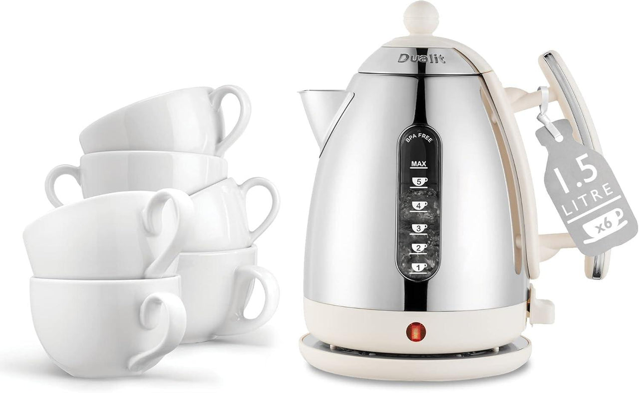 Dualit Lite Jug Kettle 72003 (Canvas White Trim) - Vibe Home