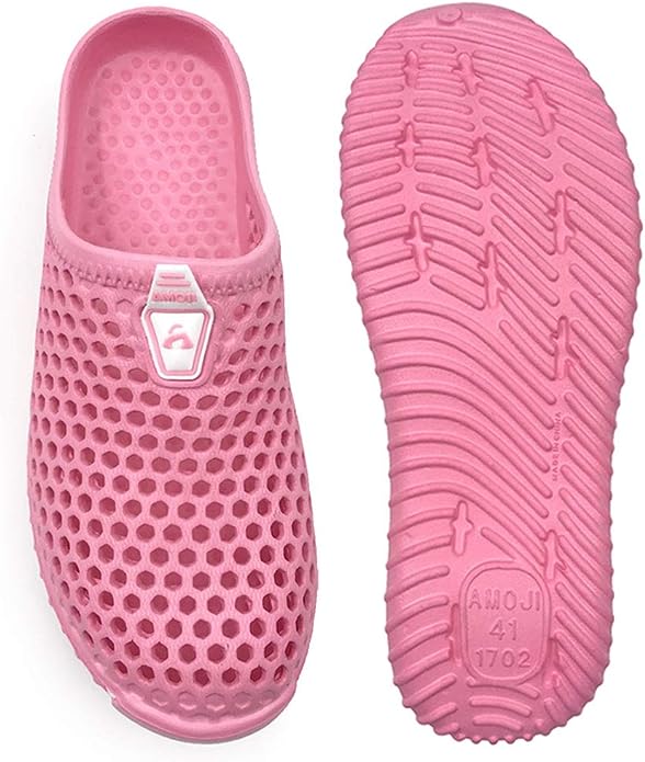 Classic Pink Clogs Unisex Multi-use Slip On Sandals Shoes Size 8 9 AMOJI