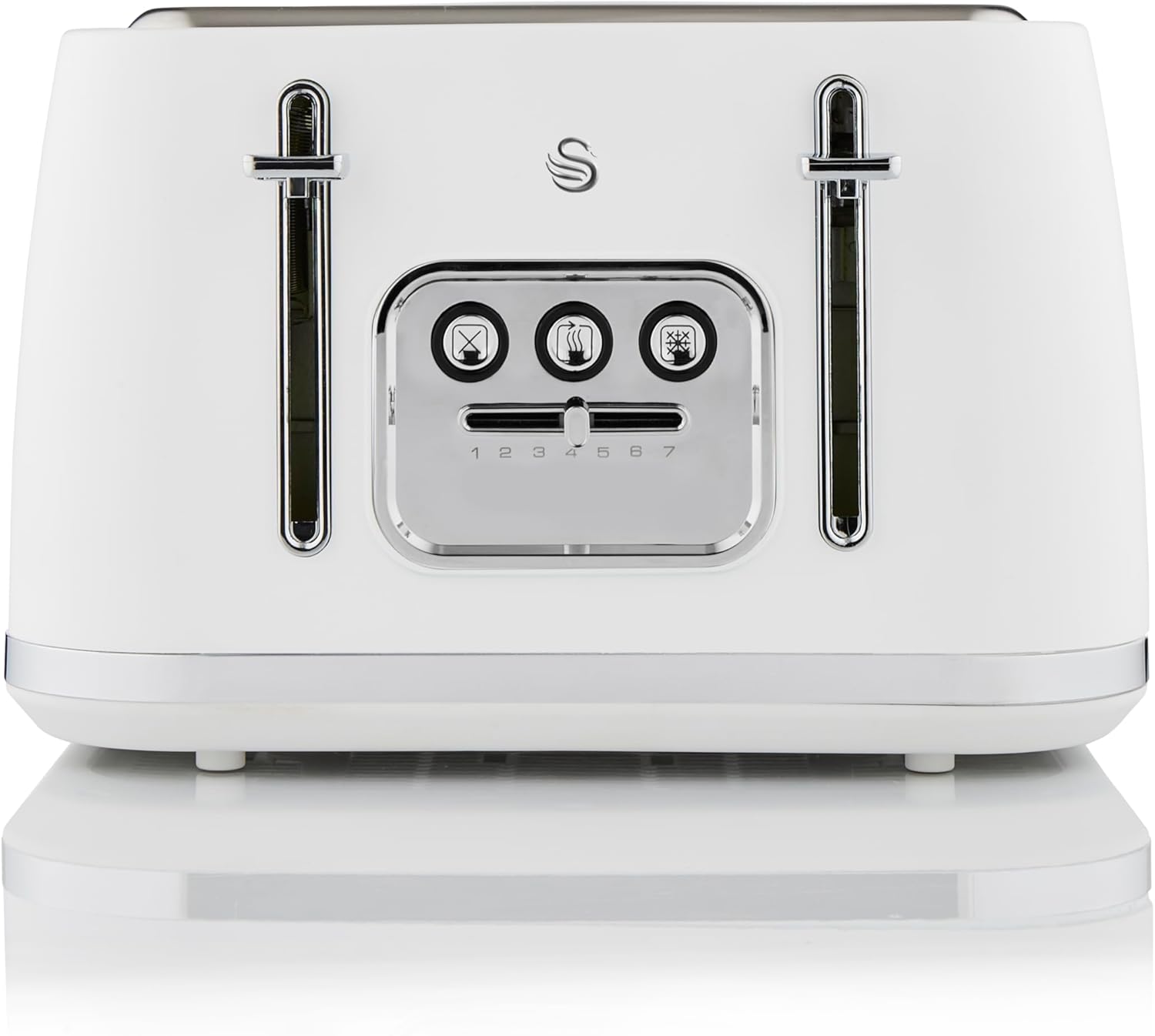 Swan Serenity 4 Slice Toaster Temperature Control ST19024WHT (White)