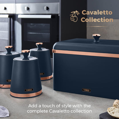 Tower Cavaletto Canister Set Kitchen Jars T826131MNB (Midnight Blue)