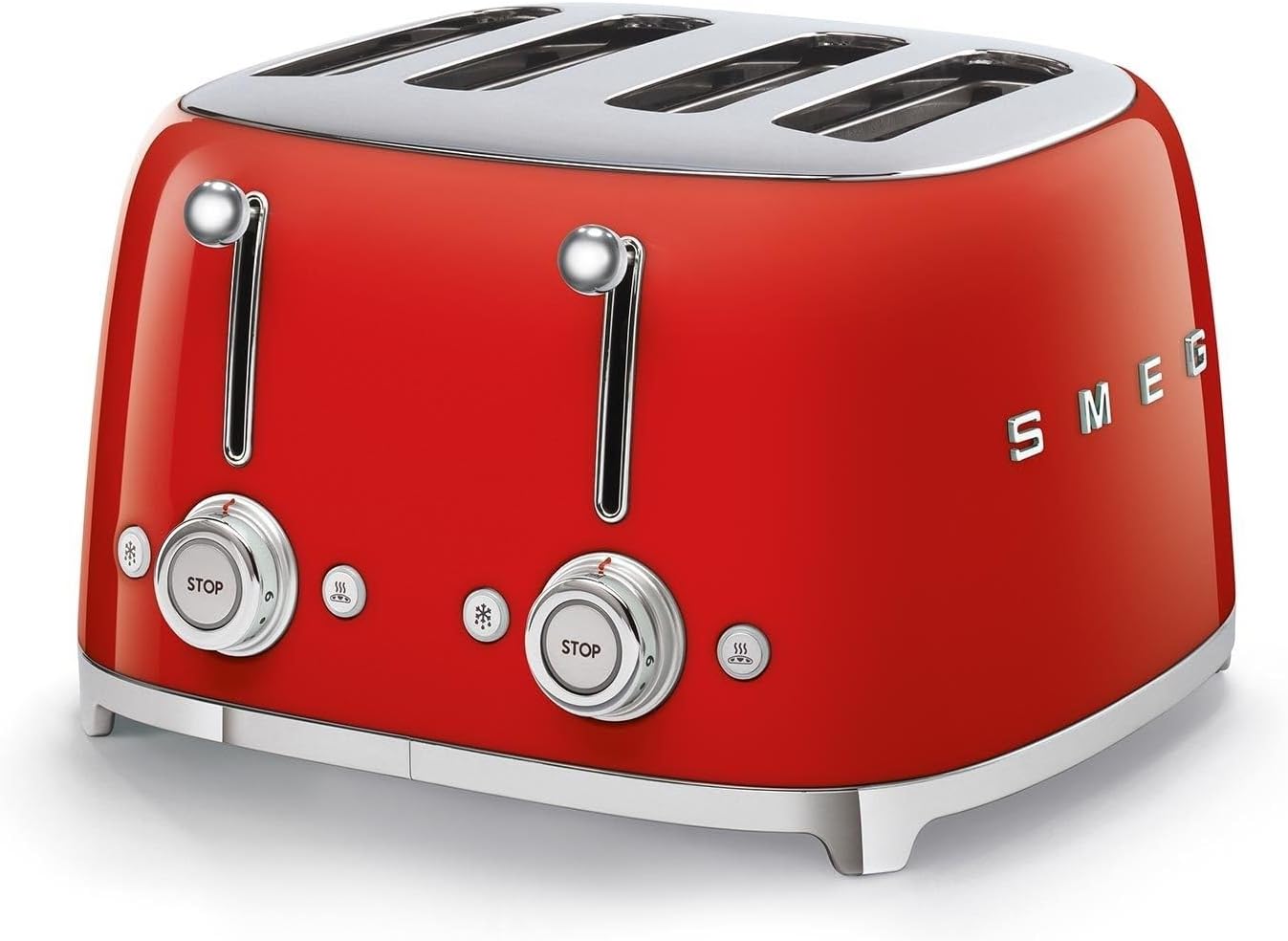 Smeg Red Retro 4 Slice Toaster TSF03RDUK