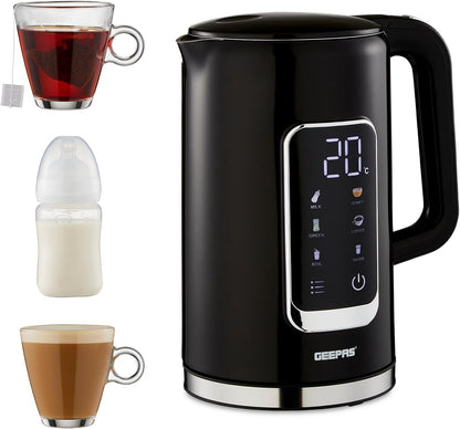 GEEPAS Digital Electric Kettle GK38071UK-BK (Black)