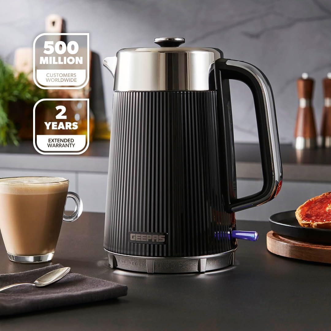 GEEPAS Arcus Kettle GK38078UK-BK (Black)