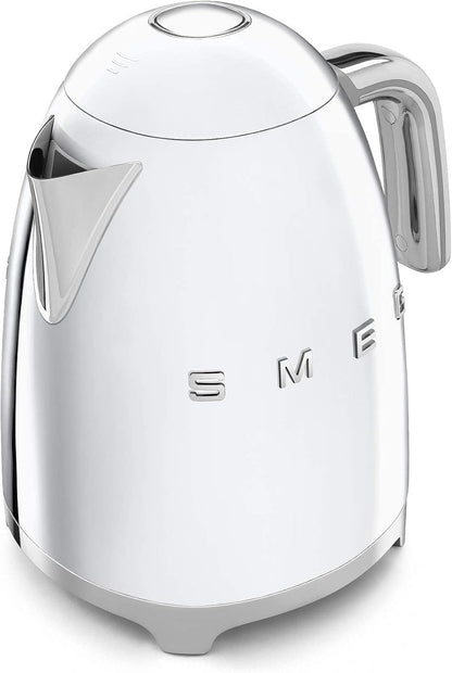 SMEG Stainless Steel Kettle & 2 Slice Toaster Kitchen Set (Silver)