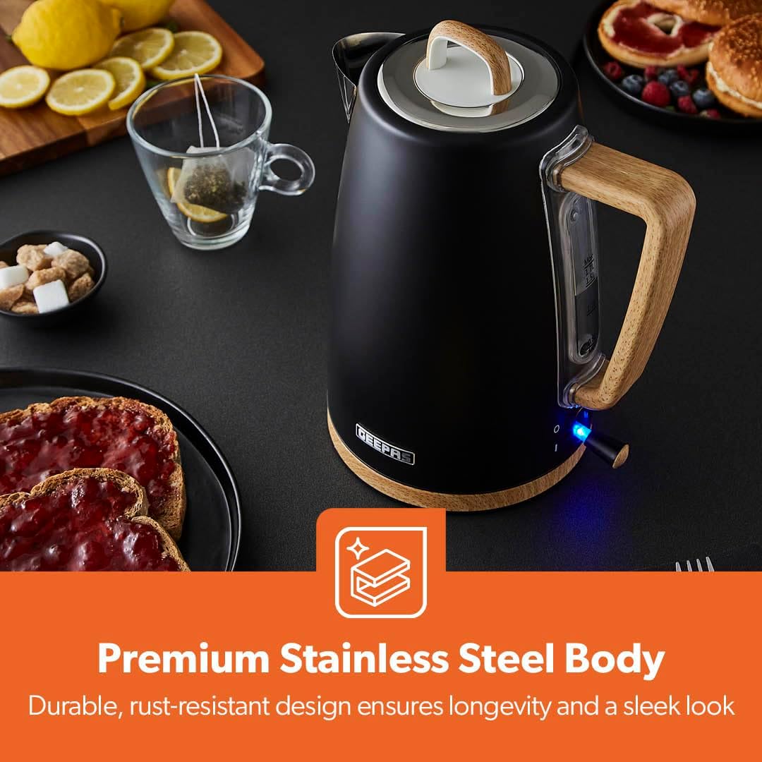 GEEPAS NordiQ Kettle GK38072UK-BK (Black)