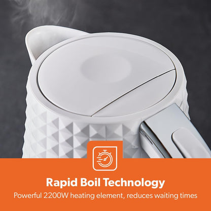GEEPAS Argyle Kettle 2200W GK38056UK-WT (White)