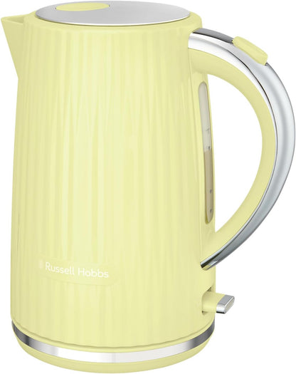 Russell Hobbs Eden Kettle & Toaster Kitchen Textured Set (Lemon Yellow)